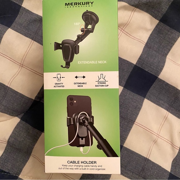 NIB Gravity Mount Swivel Head Cell Phone Holder - Picture 6 of 6